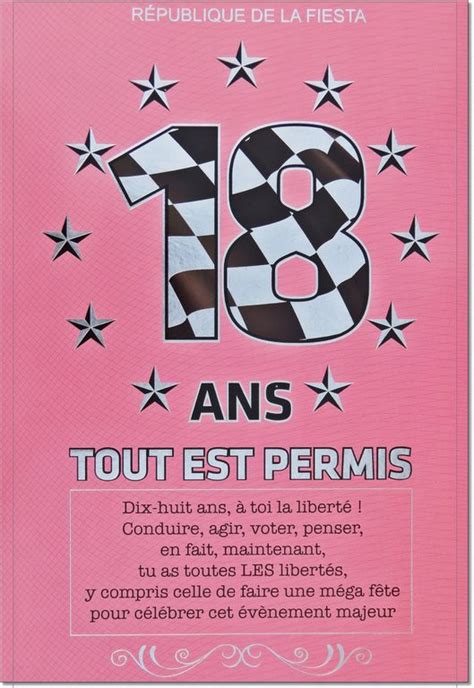 Carte Danniversaire 18 Ans à Imprimer Gratuite Personnalisée