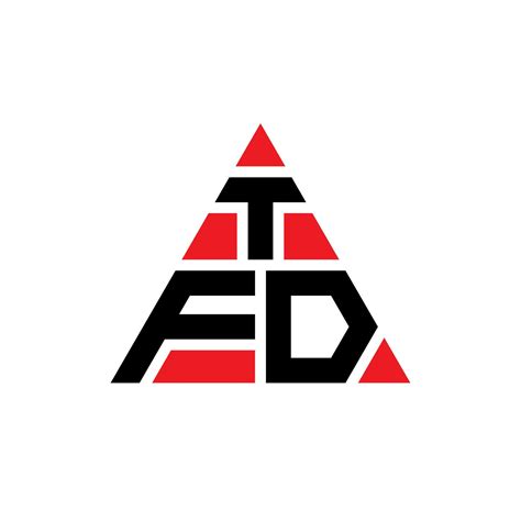 Tfd Triangle Letter Logo Design With Triangle Shape Tfd Triangle Logo