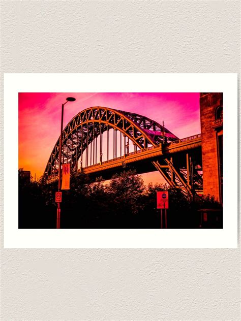 Tyne Bridge Art Print By Bethaninchains Redbubble