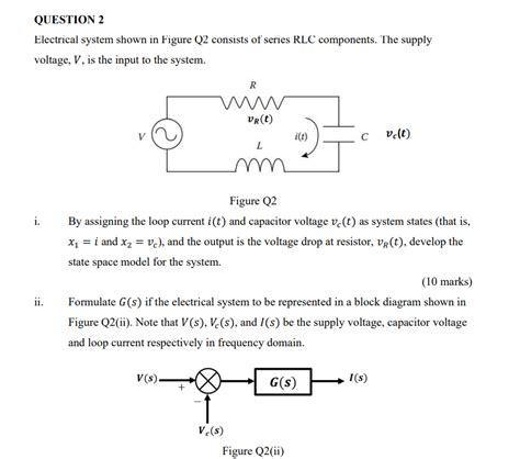 Solved Question 2 Electrical System Shown In Figure Q2