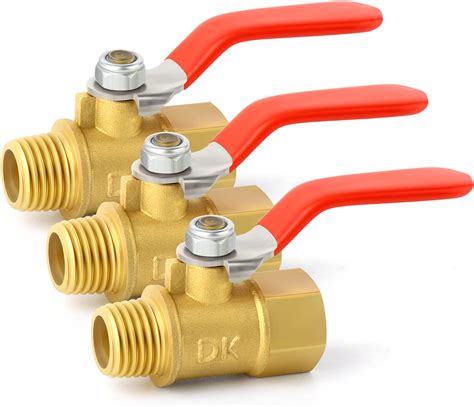 Amazon GASHER 6PCS 1 4 Inch Heavy Duty Brass Ball Valve Shut Off