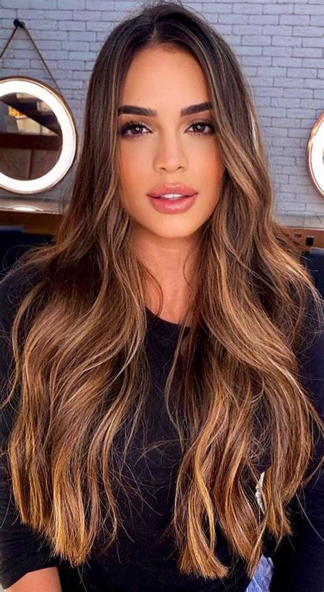 Ways To Upgrade Brunette Hair Caramel Highlighted Brunette Hair