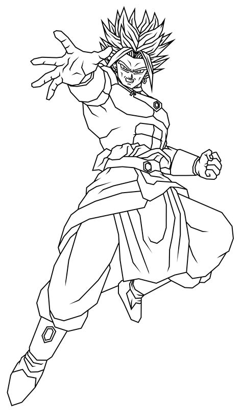 Dbz Coloring Pages Broly At Sasnaggingblog Blog