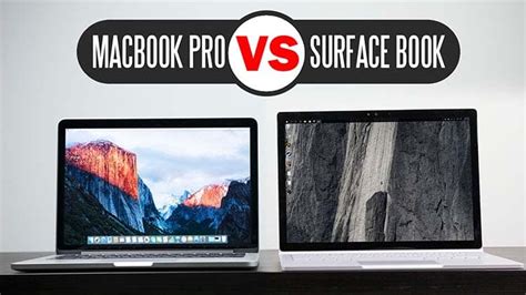 Apple Macbook Pro Vs Microsoft Surface Book Comparison Developers