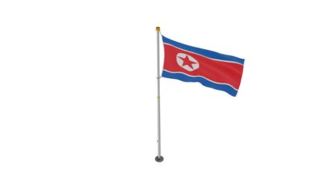 3D Model Pole Flag North Korea TurboSquid 2205872