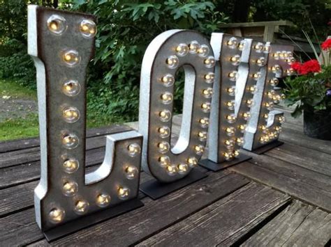 Outdoor Wedding Marquee Light Large Light up Letter Light - Etsy ...