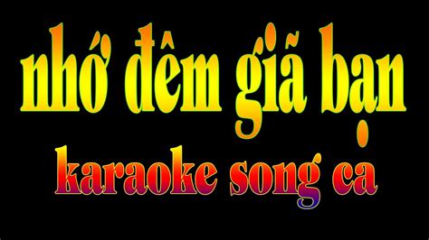 Nh M Gi B N Karaoke Song Ca Youtube