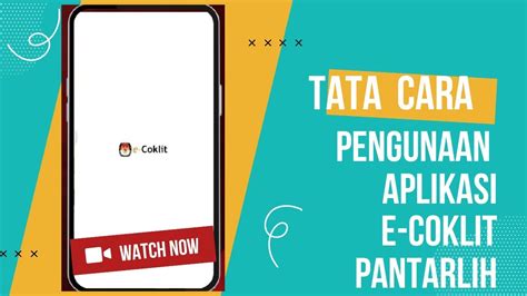 Tata Cara Penggunaan Aplikasi E Coklit Pantarlih Youtube