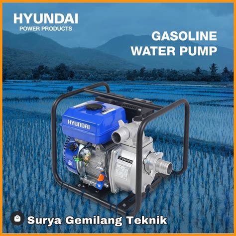 Jual MESIN POMPA AIR SAWAH IRIGASI ALKON WATER PUMP HYUNDAI 2i GASOLINE