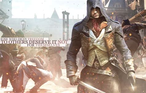 Обои Wallpaper Black Flag Creed Assassins Unity Ezio Auditore на