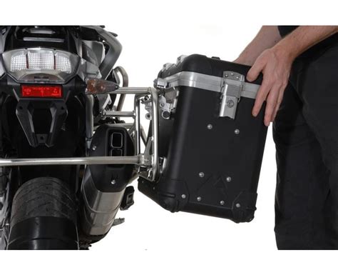 ZEGA Pro2 Aluminium Pannier And Black 45 Litres Premounted