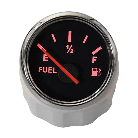 52mm Marine Boat Car Fuel Level Gauge With 100 300mm Fuel Level Sensor 0 190ohm Oil Tank Level