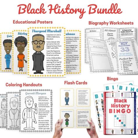 Done For You Black History Month Printable Activities Worksheets