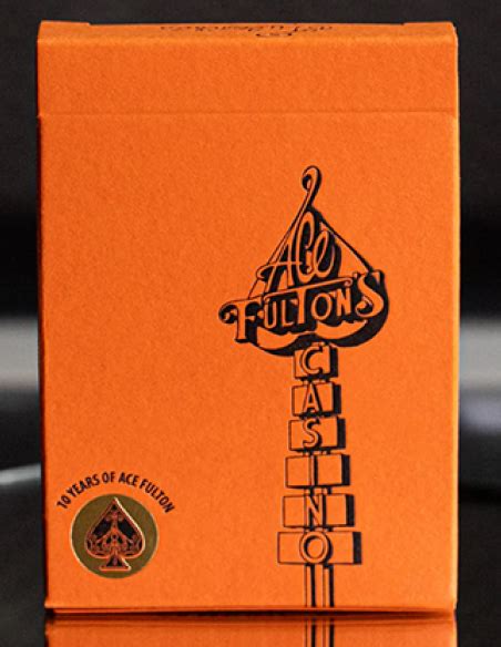 Baraja De Cartas Ace Fulton S Year Anniversary Sunset Orange