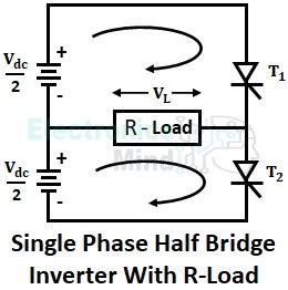 What is Half-Bridge Inverter? - Circuit Diagram & Working