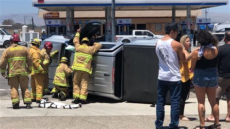 Minor Injuries Reported In Vehicle Rollover Crash In Santa Maria