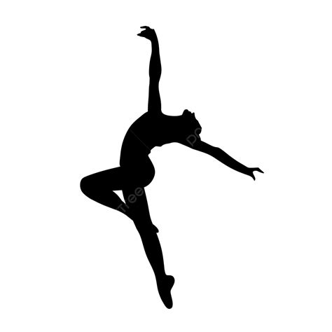 Ballet Dancing Girl Silhouette Vector Png Silhouette Of Woman Dancing