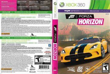 Forza Horizon Xbox 360 Cover