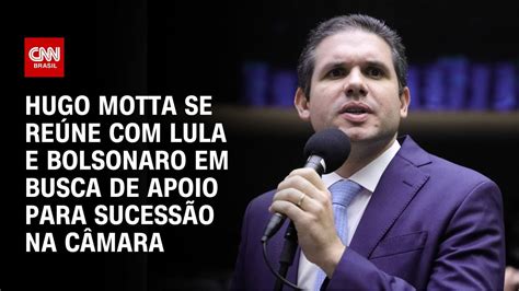 Hugo Motta se reúne Lula e Bolsonaro em busca de apoio para