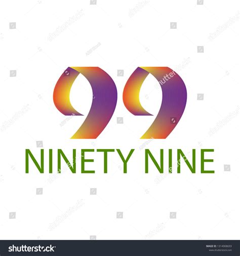 Ninety Nine Logo Design Vector Stock Vector (Royalty Free) 1314908693 ...