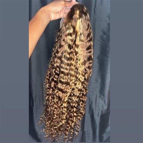 Honey Blonde Human Hair Deep Wave Depop