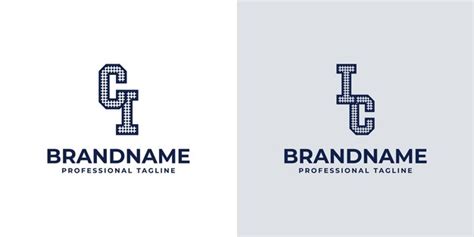 Premium Vector Letters Ci And Ic Dot Monogram Logo Suitable For