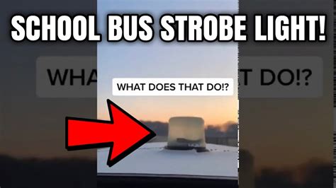 What Is The Strobe Light On Top Of A School Bus For Youtube