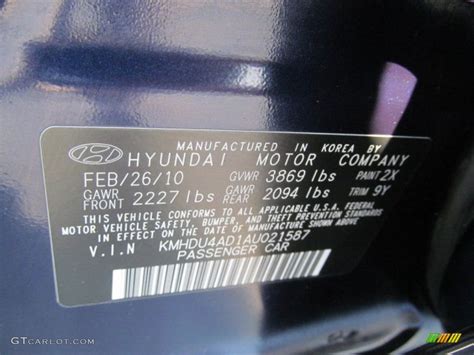 Hyundai Elantra Blue Color Code Photos Gtcarlot