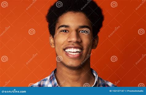 Healthy Teeth African Guy With Beaming Smile Stock Image Image Of Black Orthodontist 152137147