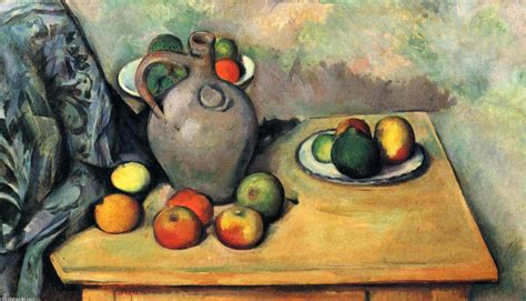 Reproductions De Qualit Mus E Nature Morte Cruche Et Fruits En Avant