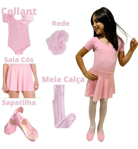 Ballet Bale Roupa Completa Pe As Linda Kit Ballet