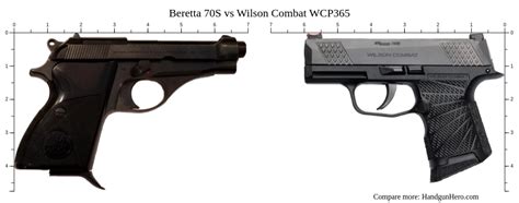 Beretta 70S Vs Wilson Combat WCP365 Size Comparison Handgun Hero