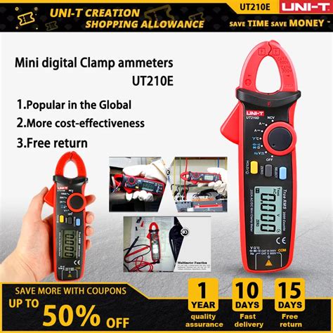 Uni T Ut D Ut E Mini Digital Clamp Meter A Ac Dc Current Pliers