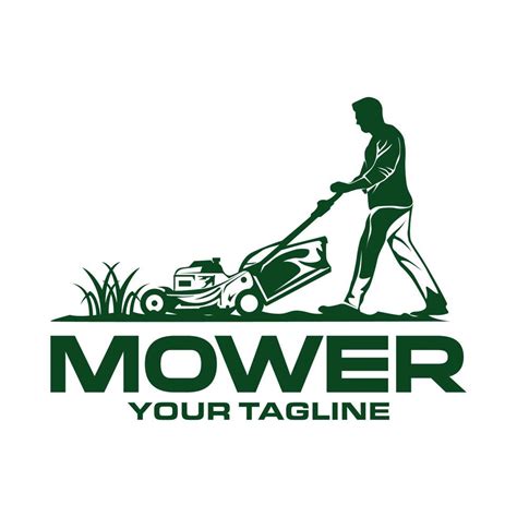 Lawn Mower Logo Template Lawn Gardening Logo Design Vector