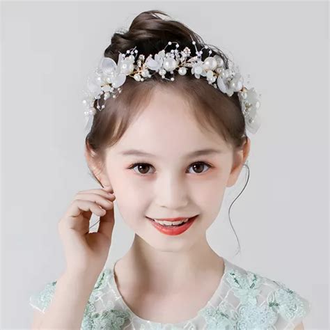 Tocado Diadema Tiara Corona Novia Accesorios Flores Niña MercadoLibre