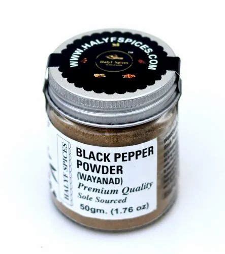 Brown Spicy Gm Black Pepper Powder Packaging Type Glass Jar At Best