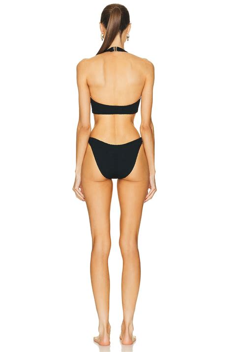 Hunza G Coco Bikini Set In Black FWRD