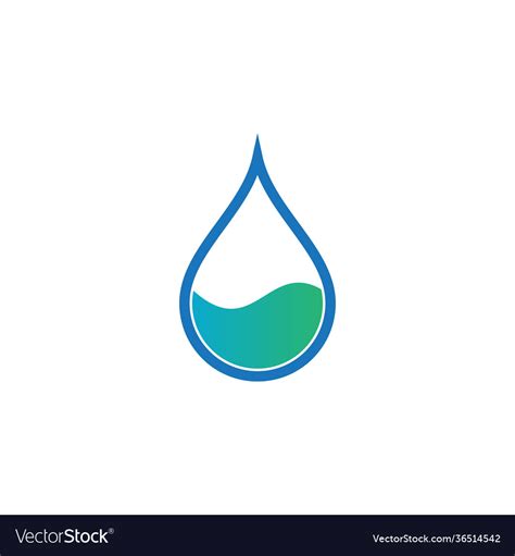 Water Drop Logo Royalty Free Vector Image VectorStock