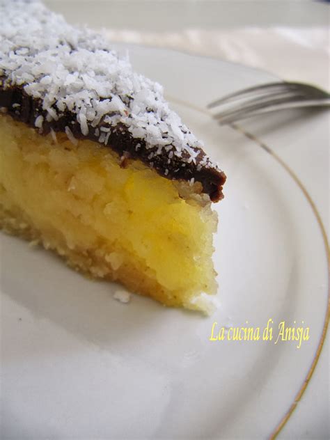 La Cucina Di Anisja Torta Al Cocco Con Ganache Al Cioccolato Fondente