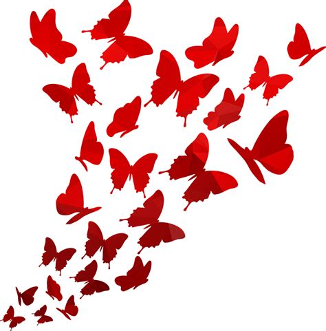 Butterfly Flight Red Flying Butterfly Png Clip Art Png Download