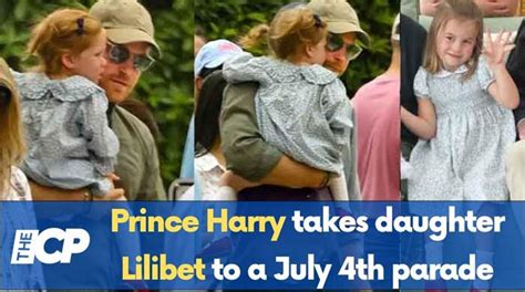 Prince Harry takes two-year-old daughter Lilibet to a July 4th parade ...