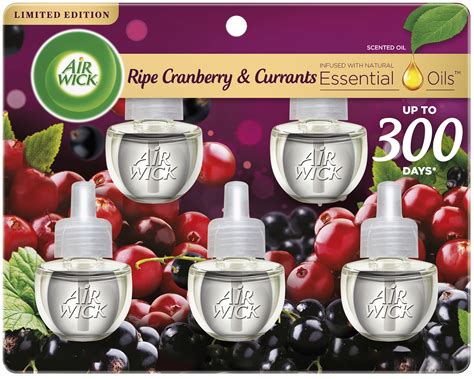 Air Wick Plug In Scented Oil Refill Ct Ripe Cranberry And Currants