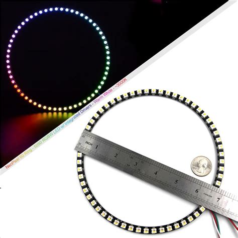 NeoPixel Ring 60 LEDs Smart 5050 RGBW LED W Integrated Drivers