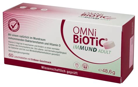 OMNi BiOTiC IMMUND ADULT 60 Lutschtabletten Mit Vitamin D Amazon De