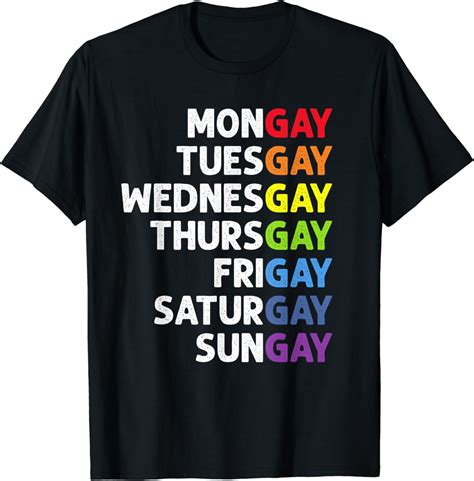 Pride Gay Agenda Mongay Pride Calendar Lgbt Calendar Week T Shirt