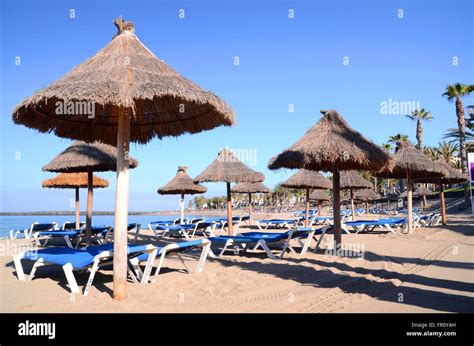 Beautiful Sandy Playa Del Camison In Playa De Las Americas On Tenerife