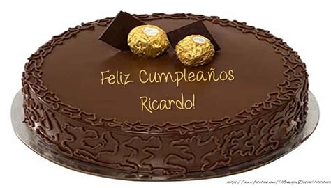 Tarta Feliz Cumpleaños Ricardo Tartas Felicitaciones de cumpleaños