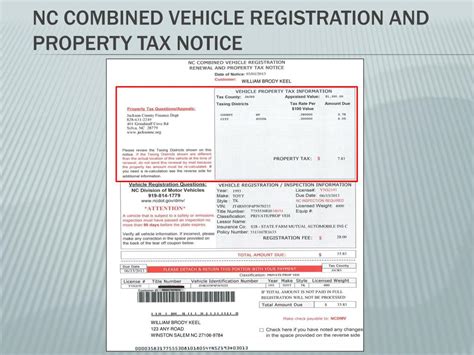 Ppt North Carolina Division Of Motor Vehicles Hb1779 Collection Of Vehicle Property Tax