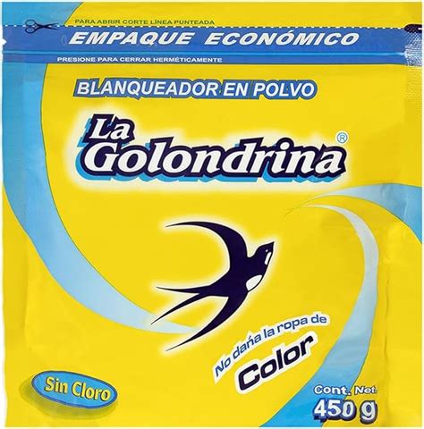 La Golondrina Quitamanchas en Polvo Clásica Sobre de 450 g Blanqueador