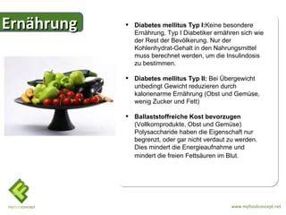 Deutschland Volkskrankheit Diabetes PPT